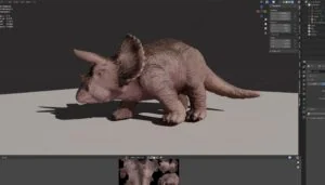 Triceratops_Photogrammetry_Blender_texture